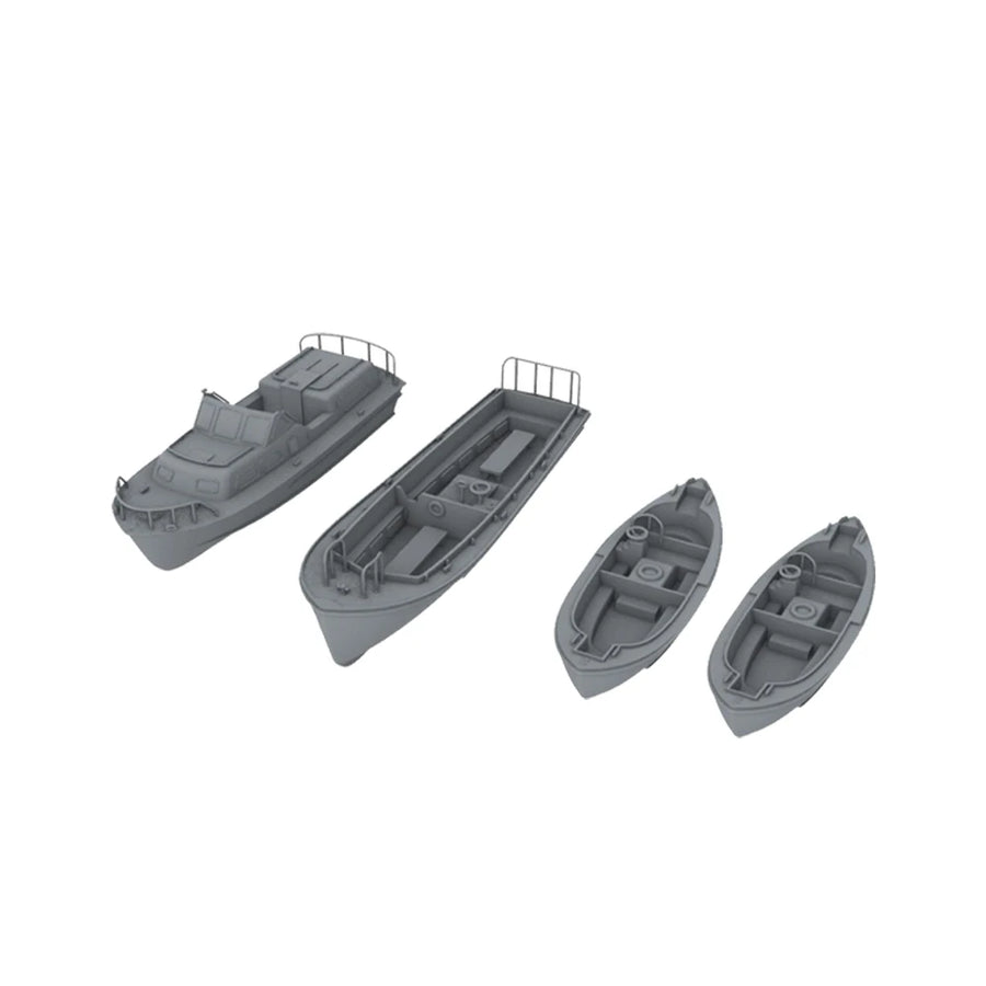 US Navy Detail Up Yawl 1/700 Resin Model Kit 4pcs - resin model view 2