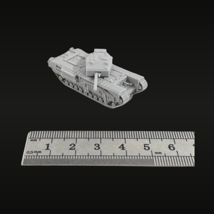 Churchill III Tank 1/144 Scale Resin Vehicle Kit - unpainted resin model kit