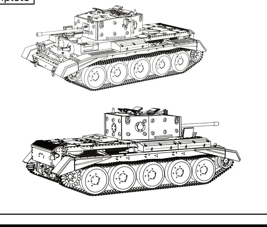 WWII British Cromwell Cruiser Tank 1/56 Resin Vehicle Kit - resin model view 2