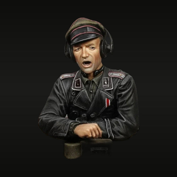 WWII German SS Panzer Officer Bust with Headset 1/35 Resin Kit
