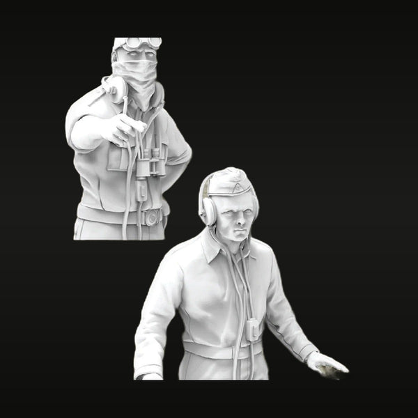 WWII German Luftwaffe Aircrew Busts 1/35 Resin Kit