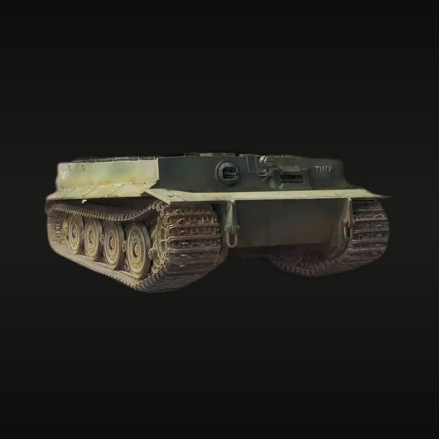 WWII Captured Tiger I Heavy Tank with Soviet Markings 1/35 Resin Vehicle Kit - unpainted resin model kit