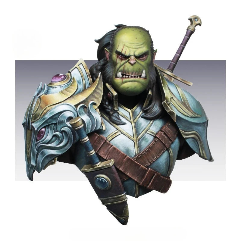 1/12 Scale 65Mm Die-Cast Resin Bust Model Kit Orc Beastmen Statue Unassembled and Unpainted