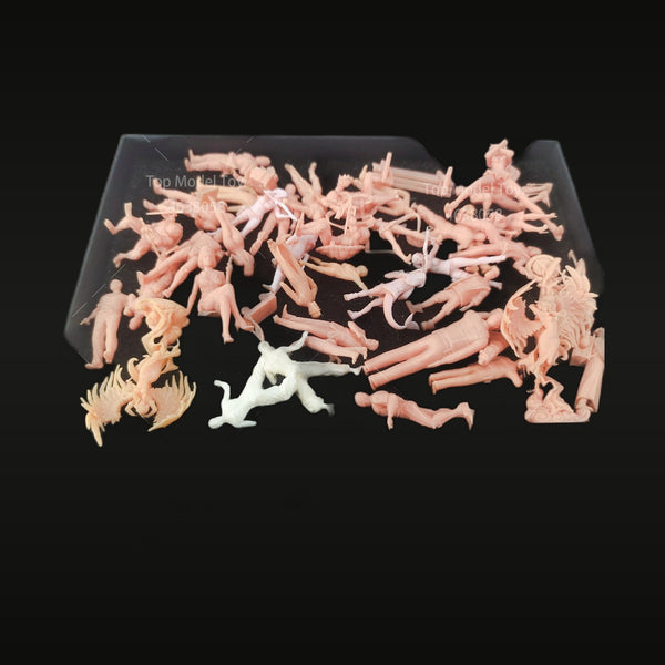 Fantasy Stylized Humanoid Characters Sprue 30+ Figures 1/64 Resin Kit