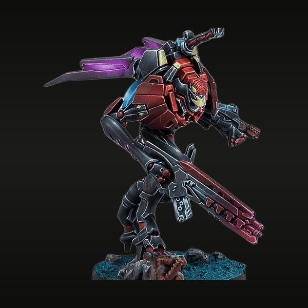 Cyberpunk Assassin with Plasma Rifle & Blade 75mm Resin Figure