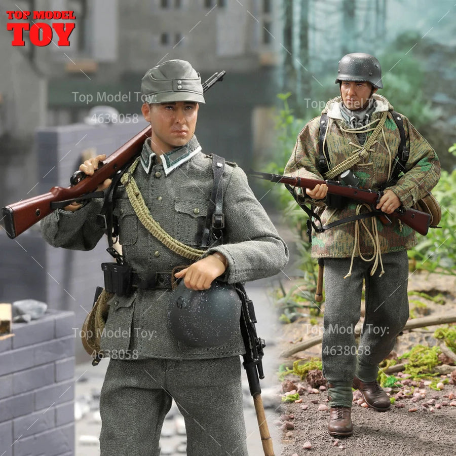 DID XD80029 1/12 WWII Germany National Defense Force Infantry Set 6'' Male Soldier Action Figure Body Dolls Model Collectible