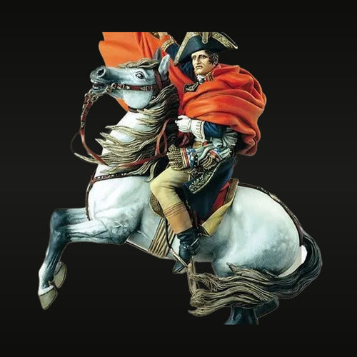 Napoleonic French Napoleon Bonaparte Crossing the Alps Mounted 90mm Resin Figure Kit