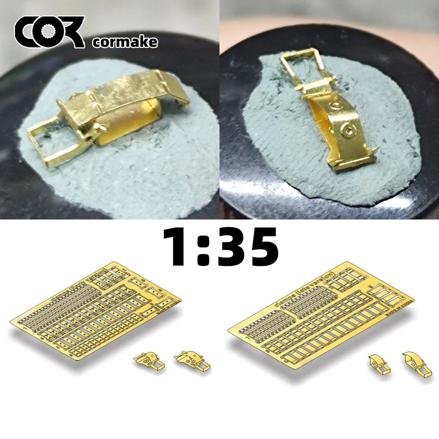 1/35 Photo Eatch PE Scale Model Kit Metal Material Bucket Pail Sand Table Diorama Models Suits for Tank Vehicle Modified Part