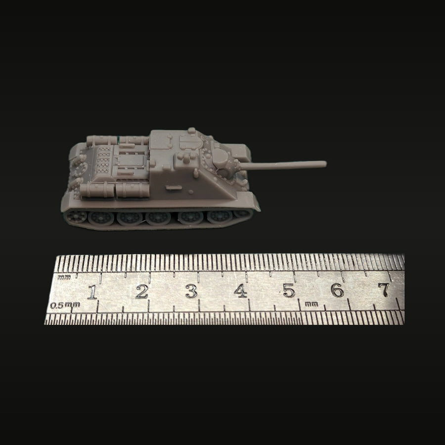 WWII Soviet SU-85 Tank Destroyer 1/72 Scale Resin Vehicle Kit - unpainted resin model kit