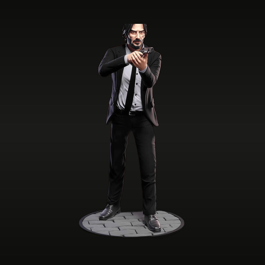 John Wick Modern Assassin with Pistol 75mm Resin Figure Kit - unpainted resin model kit