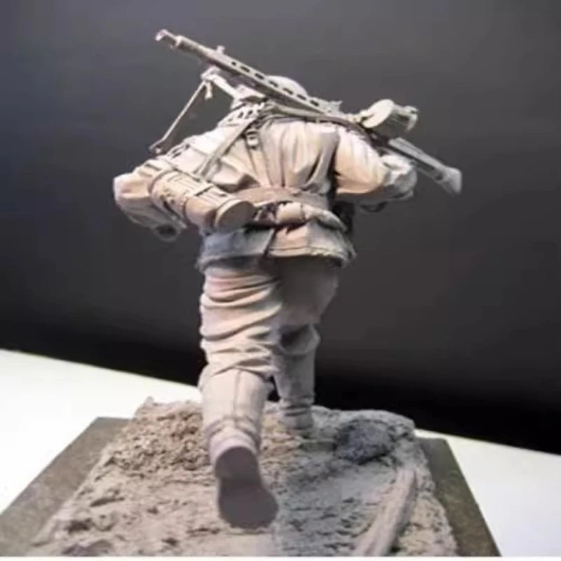 1/16 Casting Resin Model Grey Kit Normandy Frontline Soldier Model Requires Assembly Unpainted