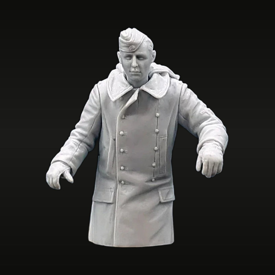 WWII American Officer Dress Overcoat 1/35 Resin Bust Kit - unpainted resin model kit