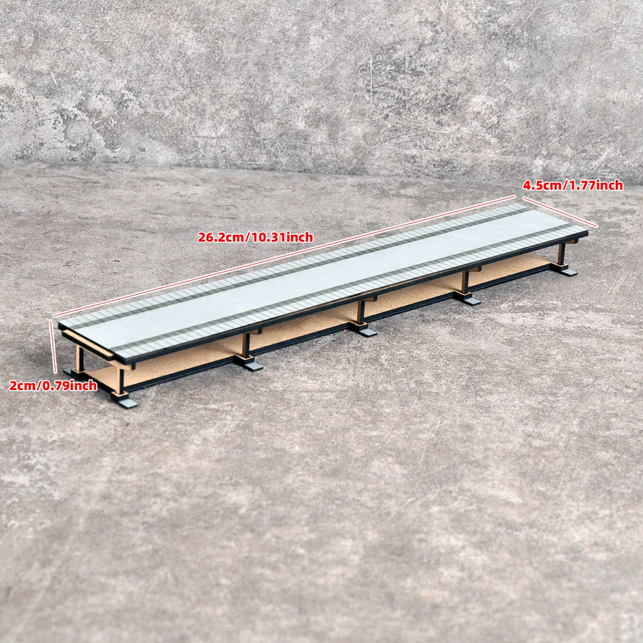 Assembly Architectural Sand Table Train Railway Residence Dwelling Railway Station Platform Diorama Scale Model Kit 1/87 1/80