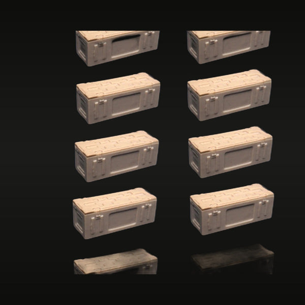1/35 Military Ammunition Crates — 8 Pieces (Resin Terrain)