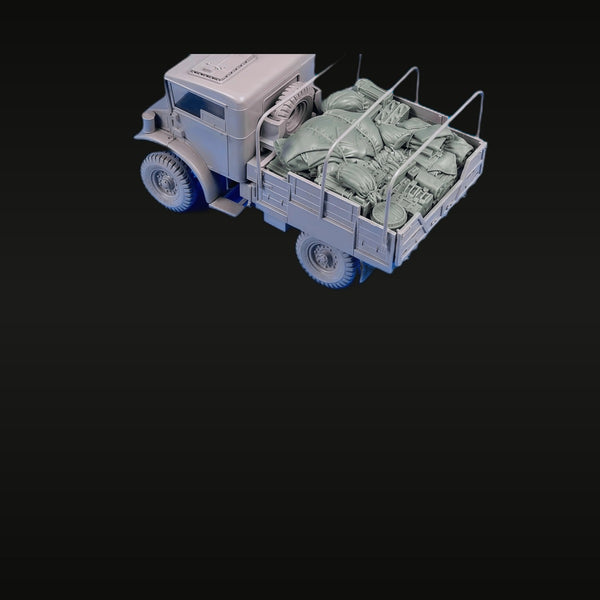 WWII Soviet Studebaker US6 Supply Truck with Cargo Load 1/35 Resin Vehicle Kit