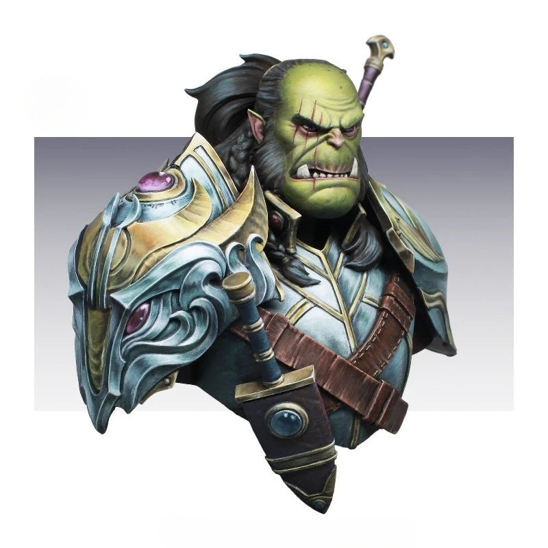 1/12 Scale 65Mm Die-Cast Resin Bust Model Kit Orc Beastmen Statue Unassembled and Unpainted