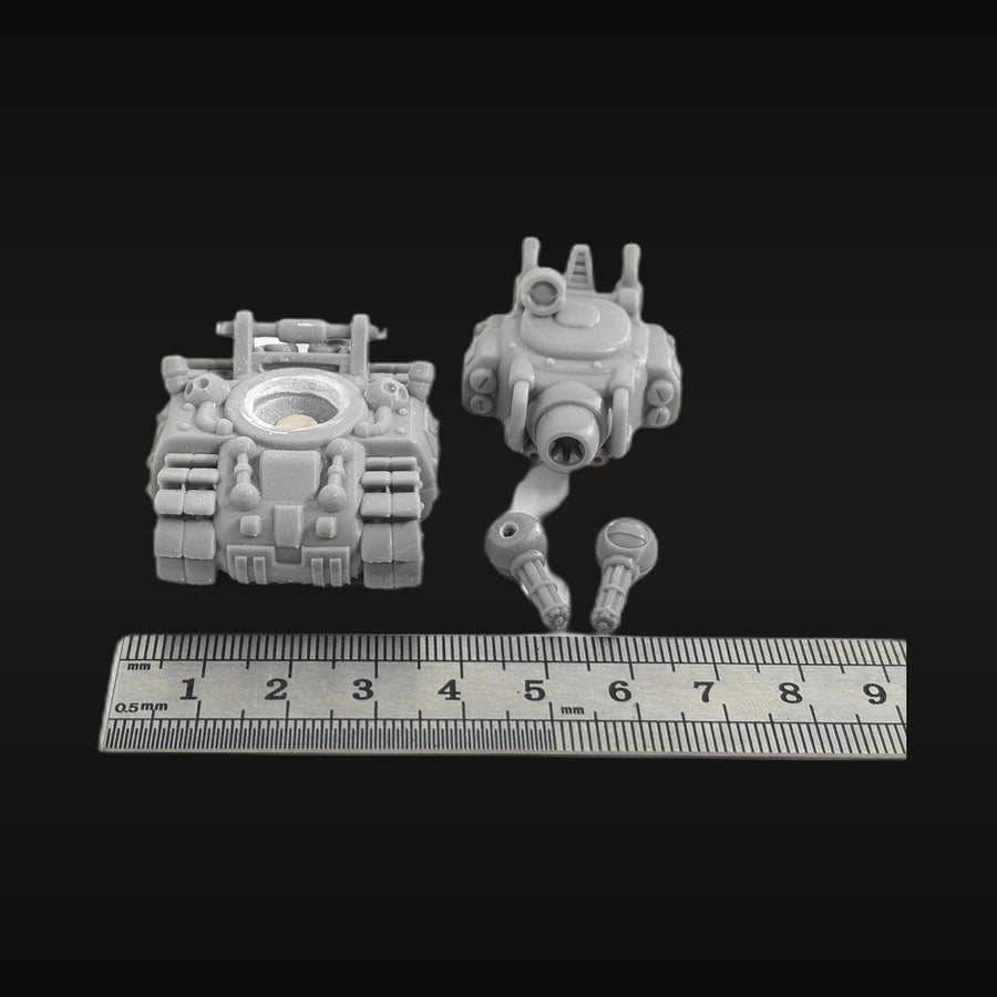 Sci-Fi Hover Tank with Turret and Weapon Pods 28mm Resin Vehicle Kit - unpainted resin model kit