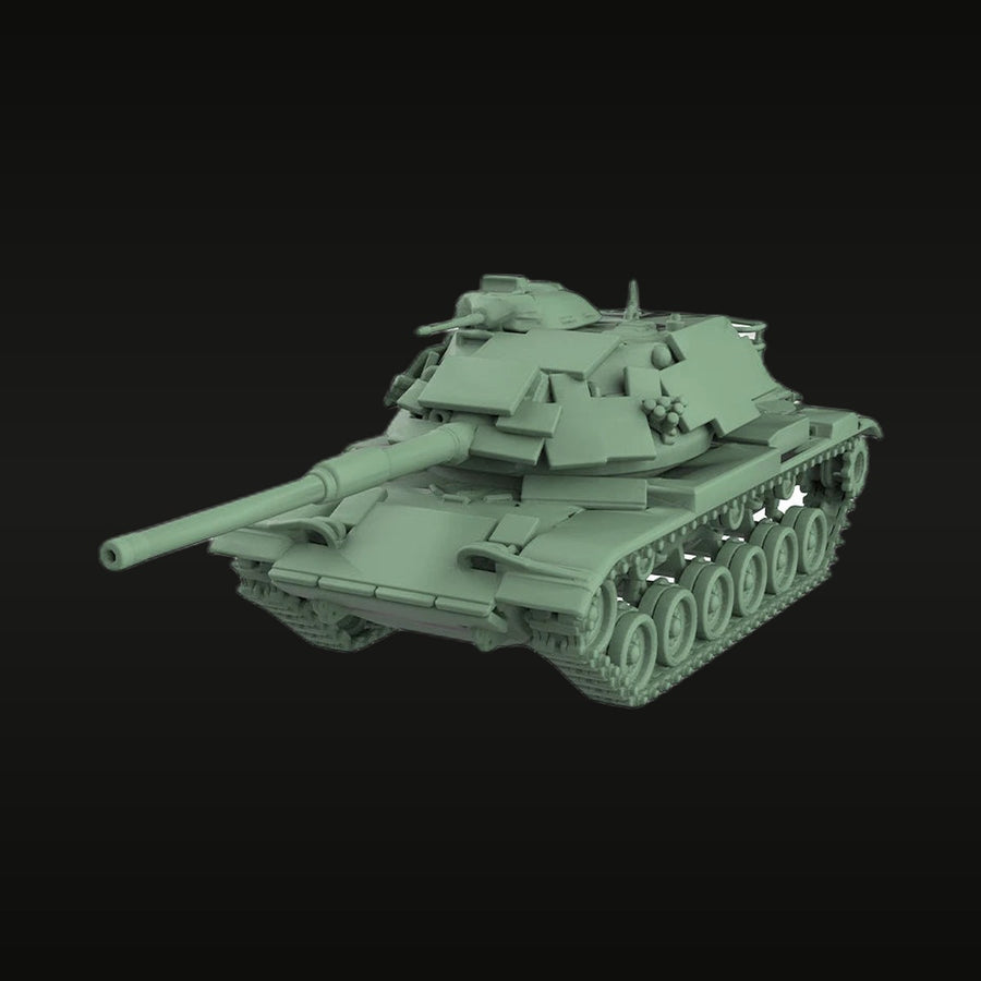 Cold War M48 Patton Medium Tank 1/200 Resin Vehicle Kit - unpainted resin model kit