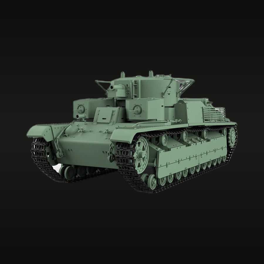 Soviet T-28 Multi-Turret Medium Tank 1934 1/48 Resin Vehicle Kit - unpainted resin model kit