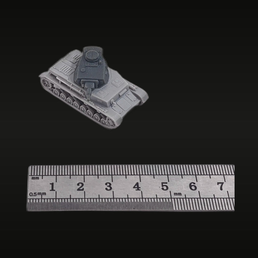 WWII German Panzer IV Ausf. F1 Medium Tank 1/144 Resin Vehicle Kit - unpainted resin model kit
