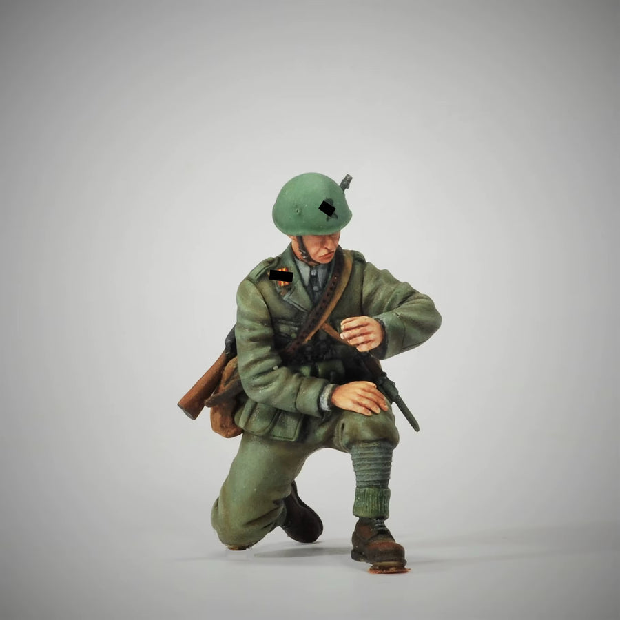 1/35 Resin Model Figure Gk，Including Mortars , Unassembled and Unpainted Kit