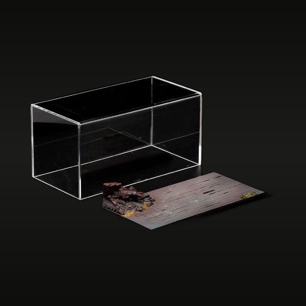 Acrylic Display Case for Resin Miniature Figures - 20cm Diorama Base