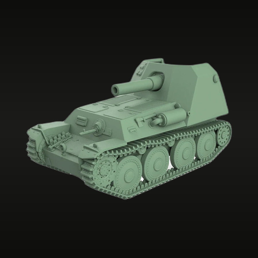 WWII Swedish Assault Gun FM/43 Dual Gun 1/35 Resin Vehicle Kit - unpainted resin model kit