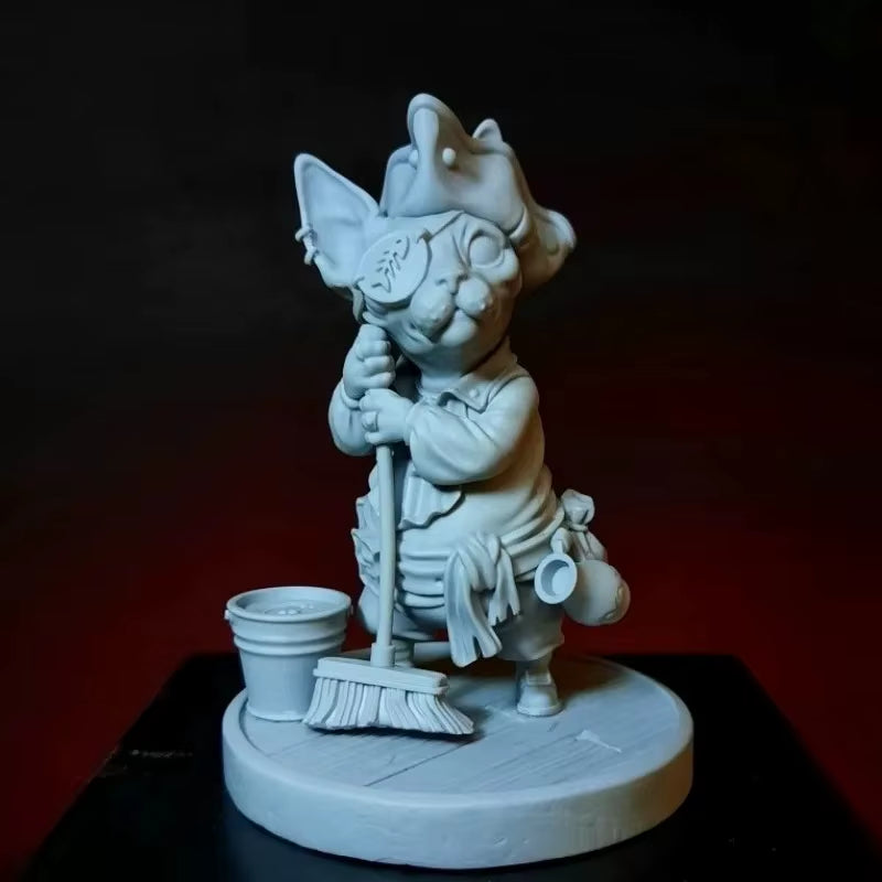 Fantasy Swashbuckler Pirate Bust with Cutlass 70mm Resin Kit - unpainted resin model kit