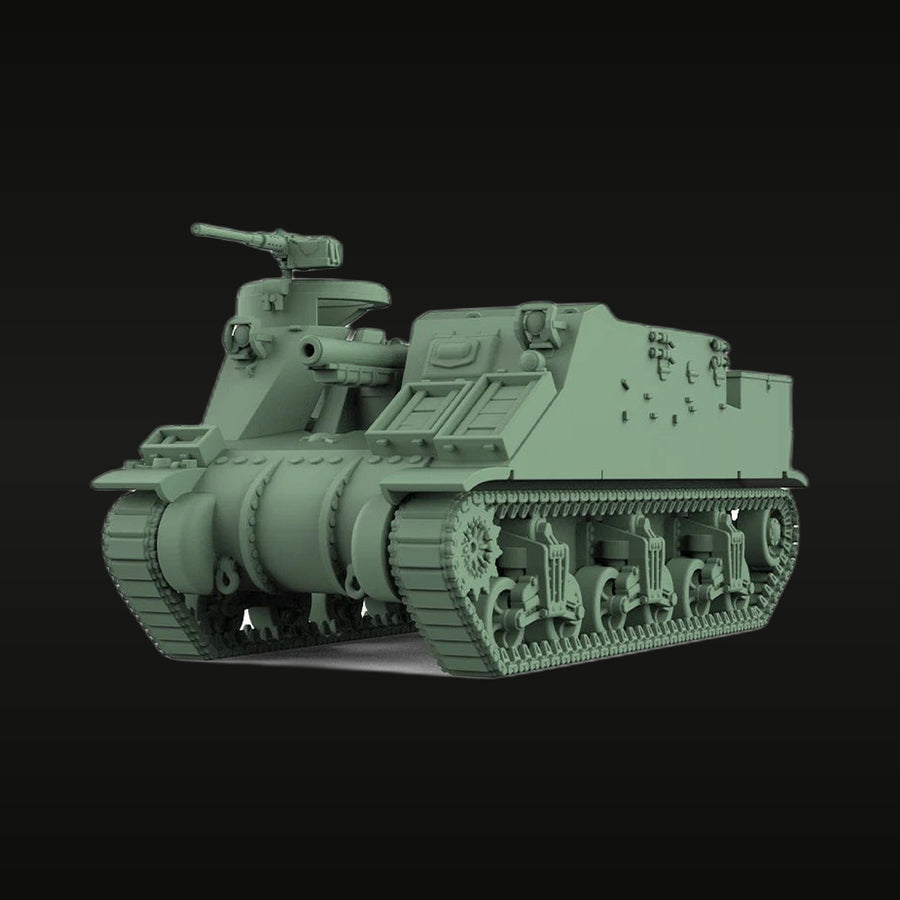 WWII US M7 Priest Self-Propelled Gun 1/48 Resin Vehicle Kit - unpainted resin model kit
