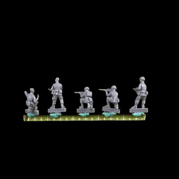 WWII US Airborne Soldiers 5-Figure Set 1/72 Resin Kit