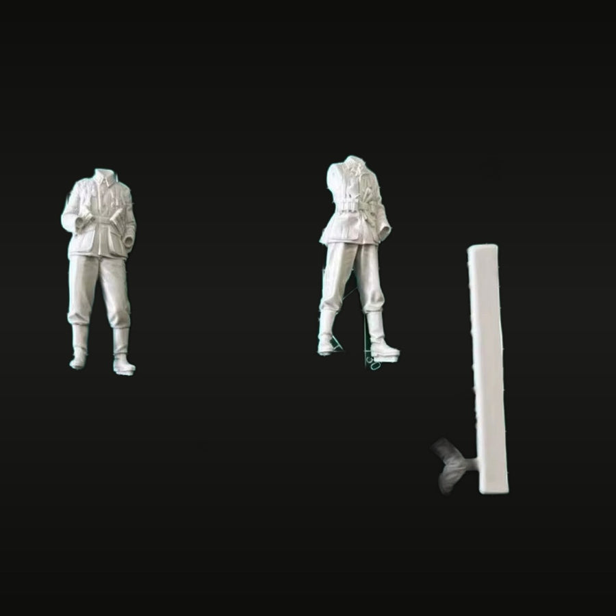 WWII German Wehrmacht Infantry Soldiers Set 1/35 Resin Figure Kit - unpainted resin model kit