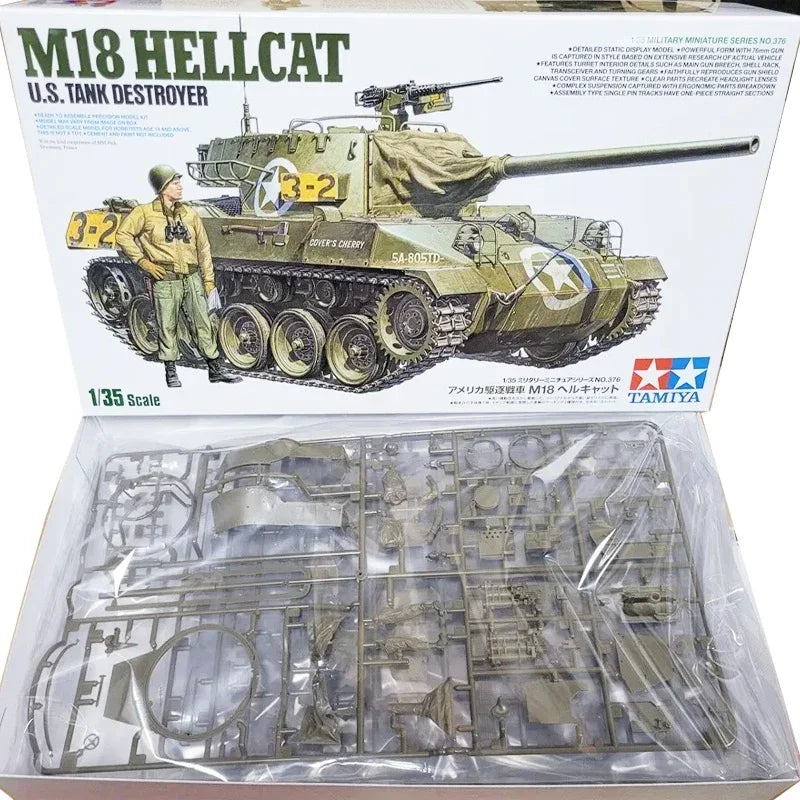 1/35  Model 35376 US M18 Hellcat Tank Destroyer Assembly Tank Scale Model Kit