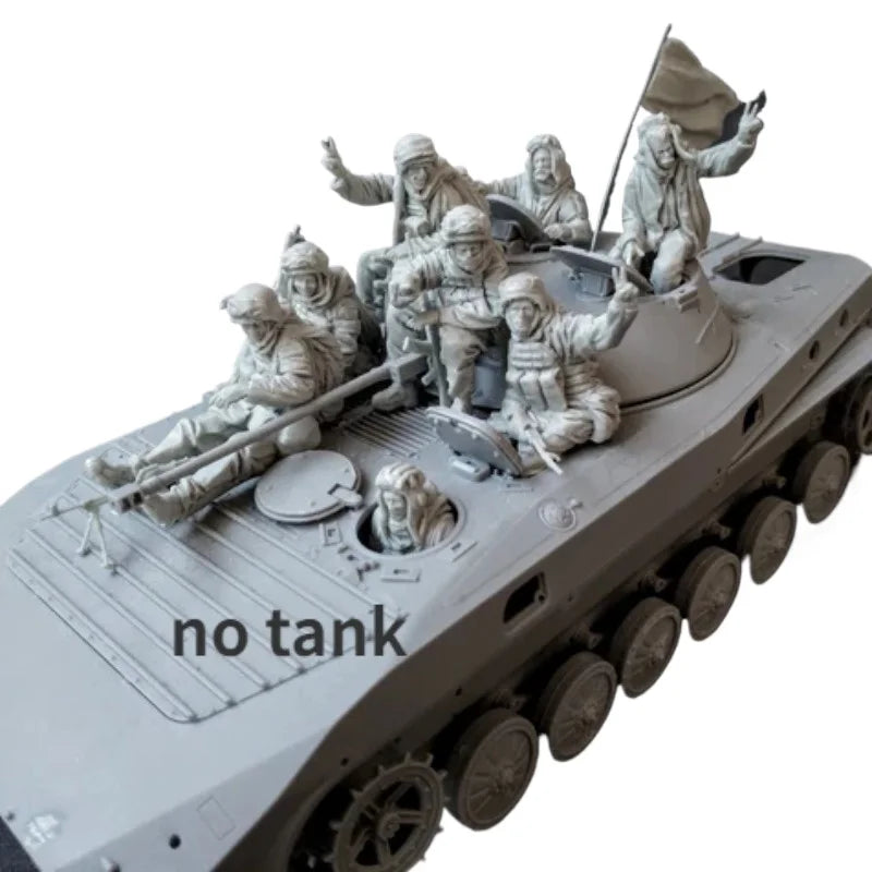 Modern Soviet Infantry Squad 8-Figure Set 1/35 Resin Kit - resin model view 2