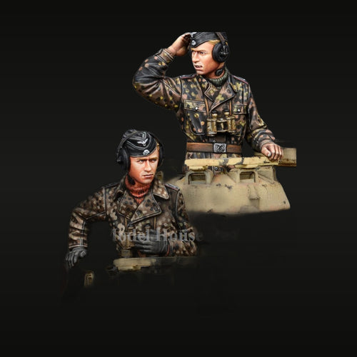 WWII German Panzer Tank Commander 1/35 Resin Figure Diorama