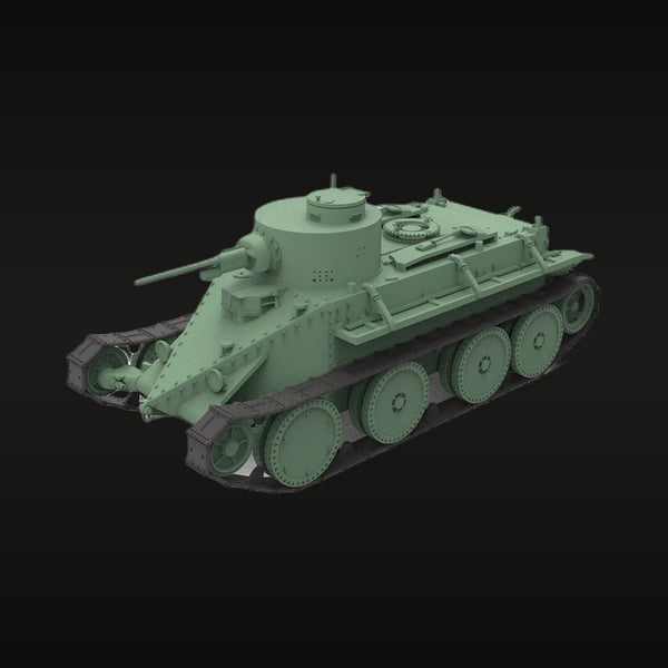 WWII Soviet BT-7 Light Tank 1/56 Resin Vehicle Kit