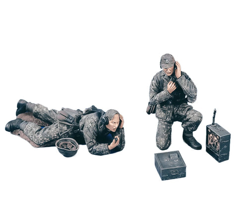 Modern Combat Soldier Diorama Set 1/35 Resin Figure Kit