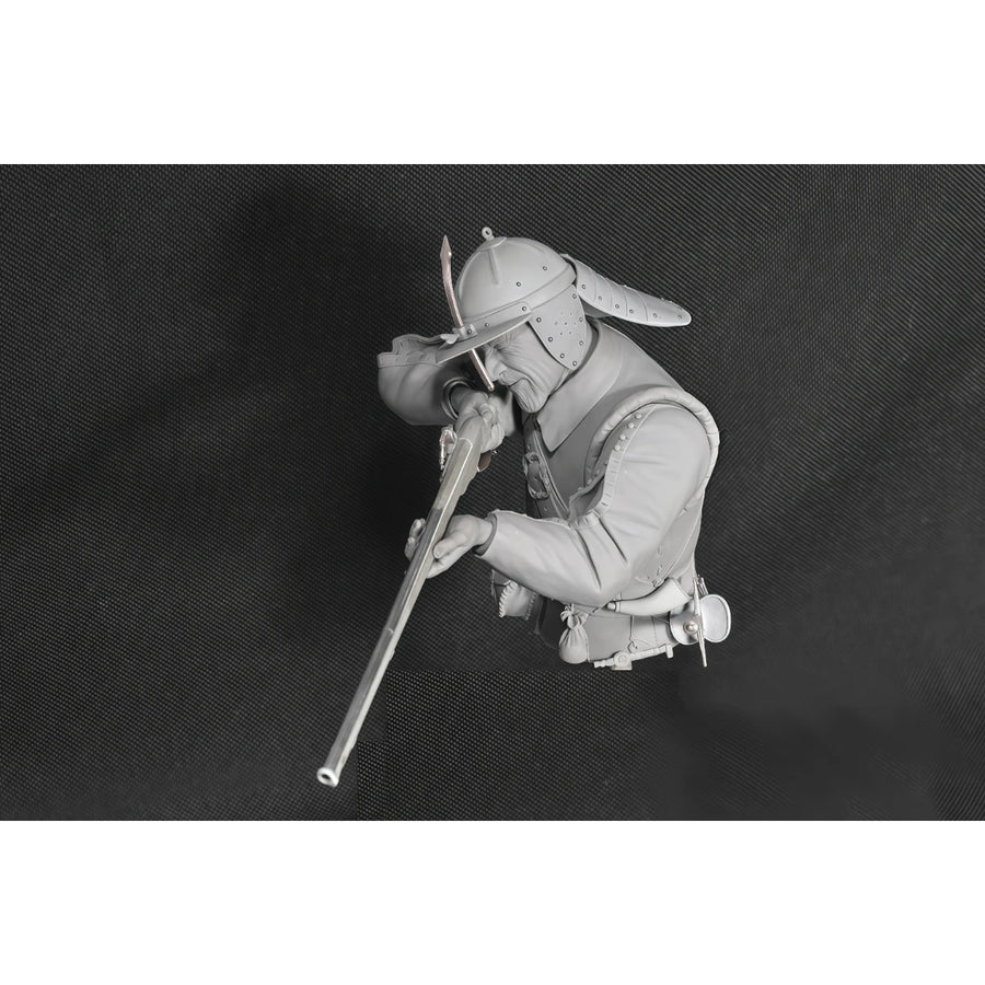Renaissance European Soldier with Musket 1/10 Resin Bust Kit - resin model view 3