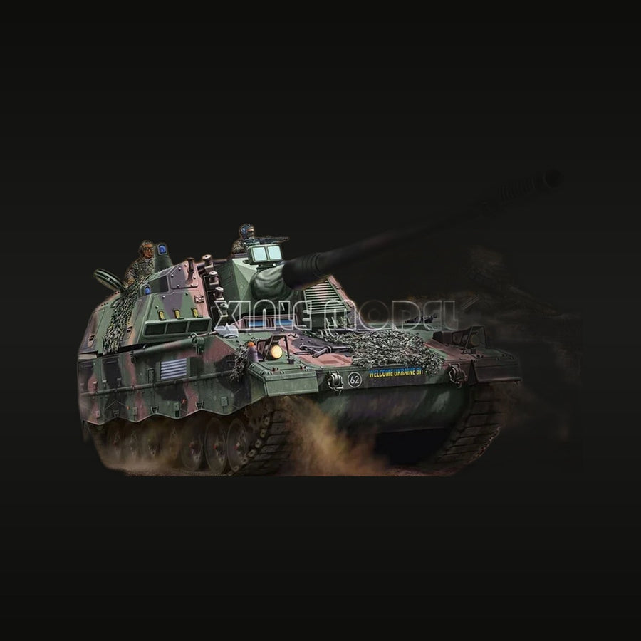 Modern Panzerhaubitze 2000 Ukrainian Service with Crew 1/72 Resin Display Kit - unpainted resin model kit