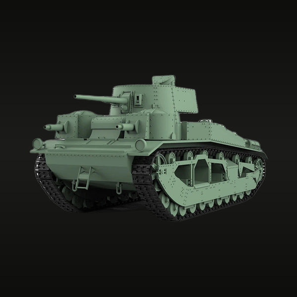 WWII British Vickers Medium Tank Mk.II 1/48 Resin Vehicle Kit