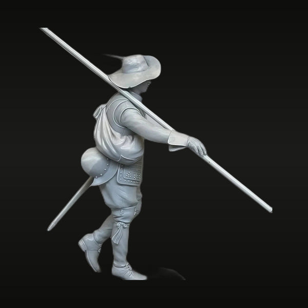 17th Century European Spearman with Pike 75mm Resin Figure