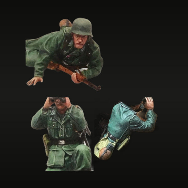 WWII German Wehrmacht Infantry Set of 3 1/35 Resin Figure Kit