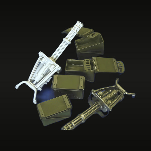 Modern M134 Minigun with Tripod Mount and Ammo Cans 1/35 Resin Weapon Kit