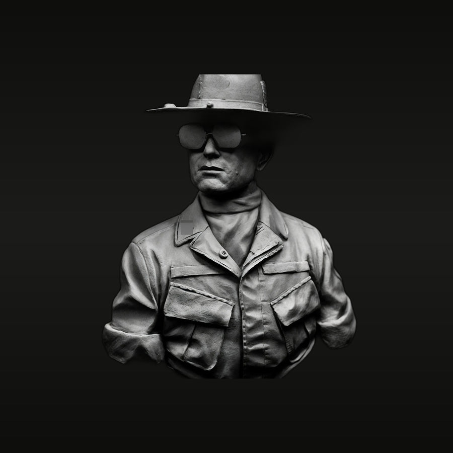Modern Cowboy Mercenary with Sunglasses 1/10 Resin Bust - unpainted resin model kit