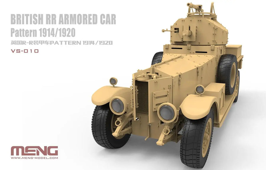 Meng 1/35 VS-010 British RR Armored Car Pattern1914/1920 Plastic Model Kit