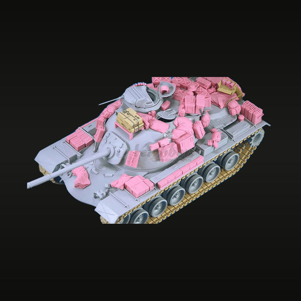 Cold War Soviet T-54/55 Tank with Stowage Parts 1/35 Resin Model Kit