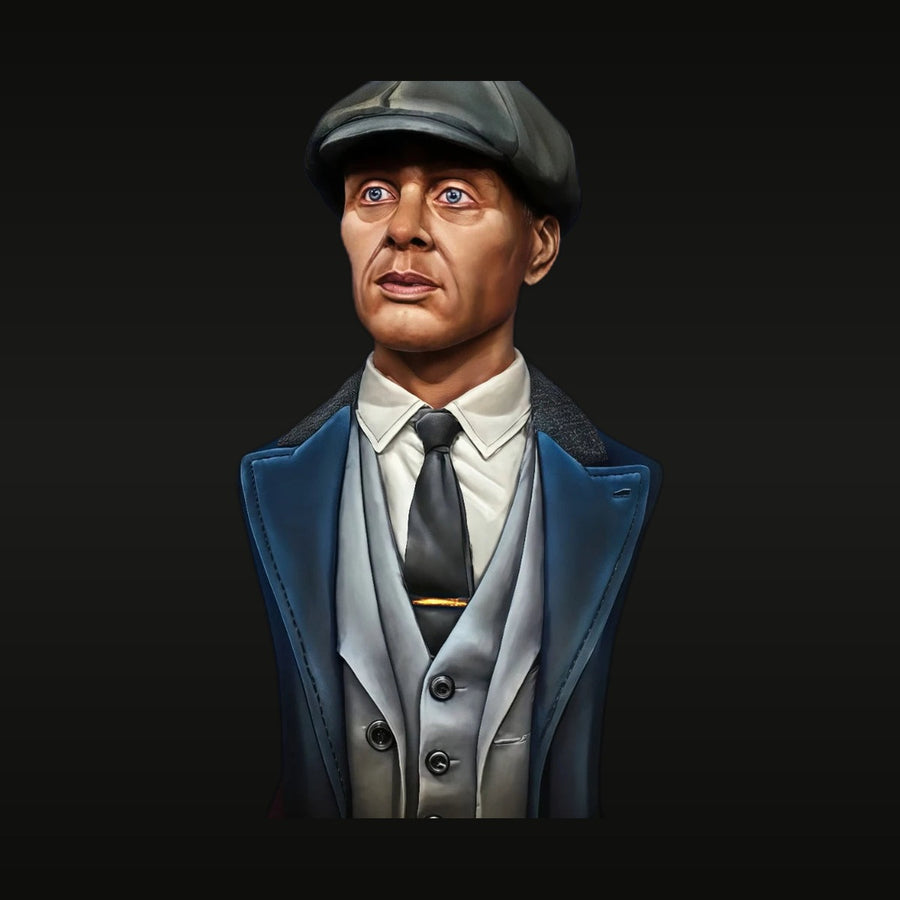 1920s Birmingham Gangster in Flat Cap 1/10 Resin Bust Figure - unpainted resin model kit