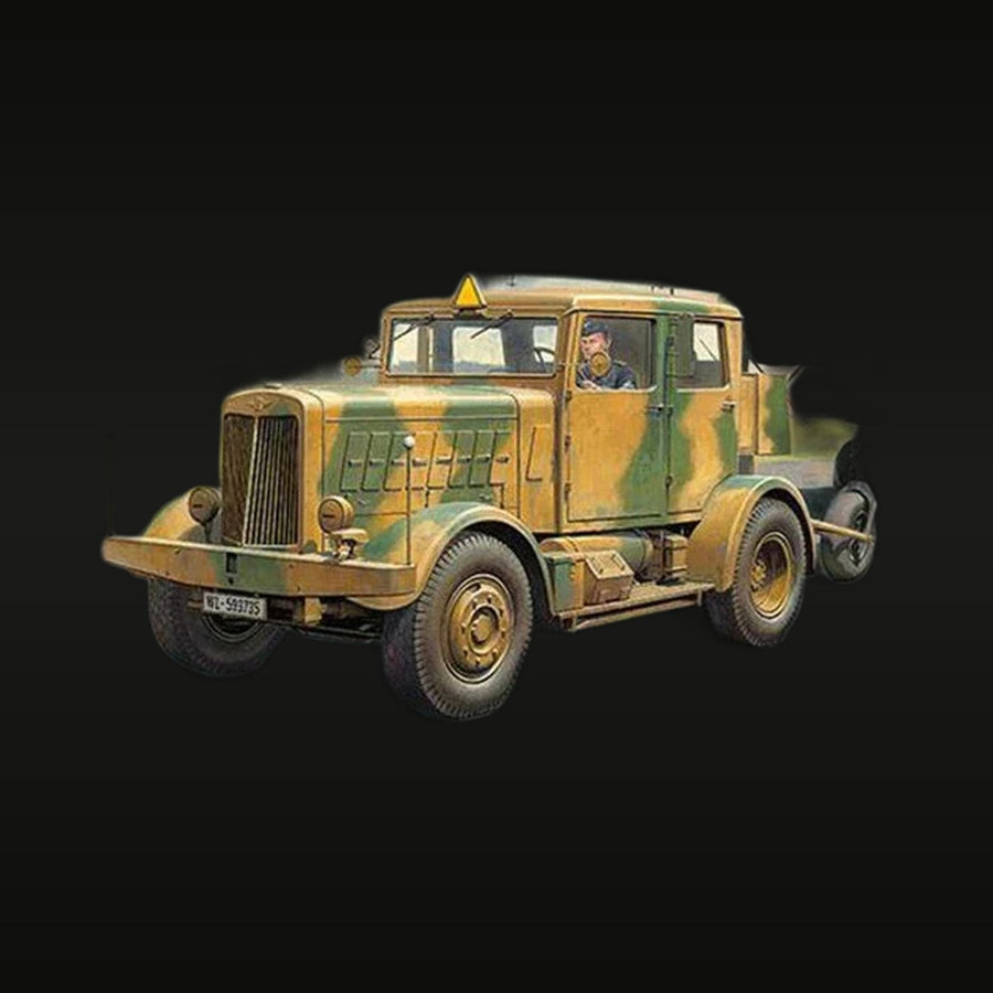 WWII German Heavy Prime Mover/Tractor 1/48 Resin Vehicle Kit - unpainted resin model kit