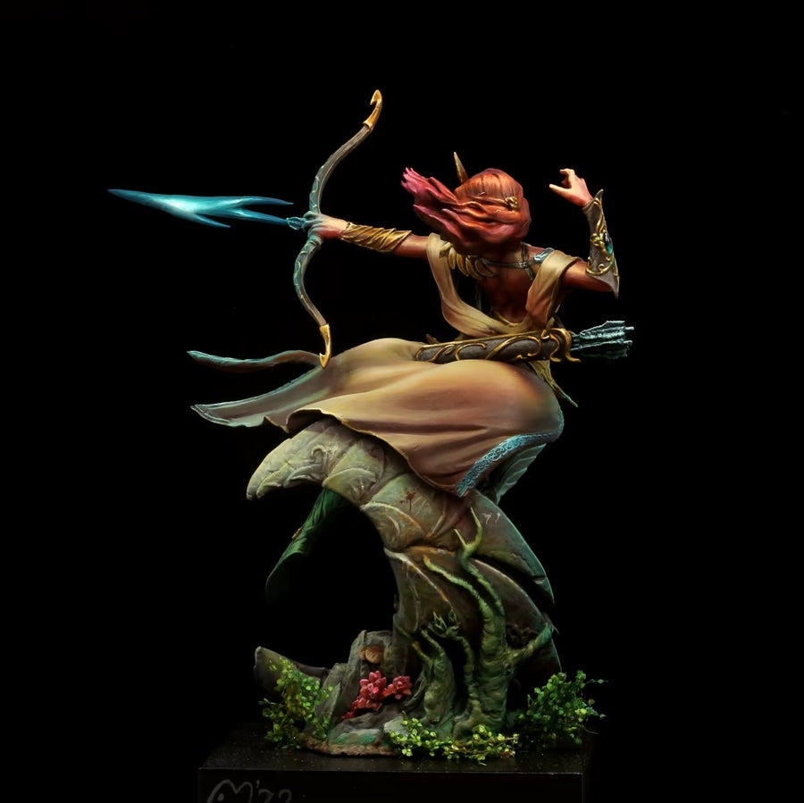 Resin Model Kit Elf Warrior Archer Moon Arrow