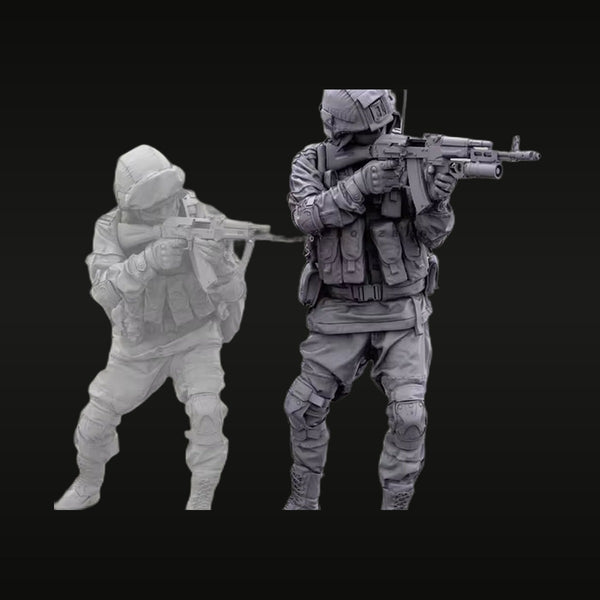 Modern US Special Forces Operators with M4 & Grenade Launcher 1/35 Resin Figure Kit