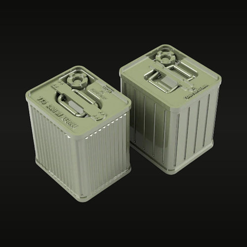 WWII US Fuel Canisters 12-Piece Set 1/35 Resin Model Kit